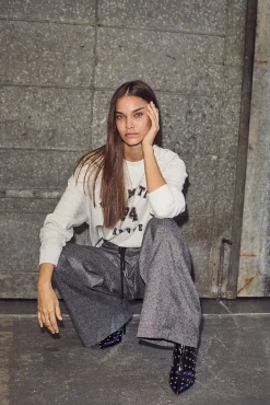 Michelle Check Tailor Tie Pants HL10305