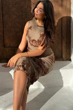 Miraic Mesh Dress A23766