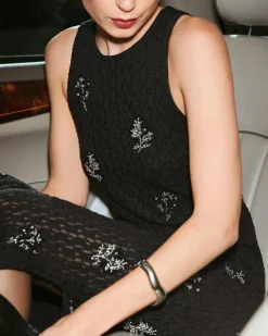 Mschaudrey Sl Dress Emb 19467