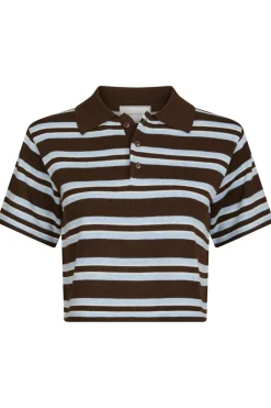 Mulann Polo Knit Blouse 165966