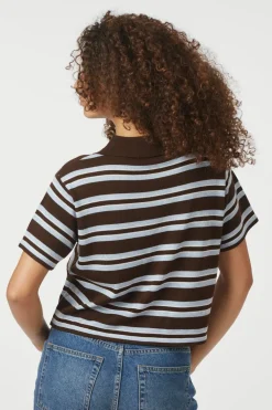 Mulann Polo Knit Blouse 165966