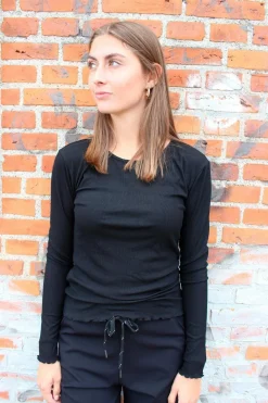 Natalia Ls Round Neck Blouse