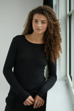 Nella Fine Rib Blouse 167271