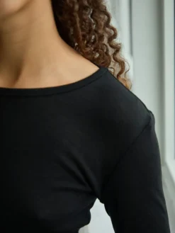 Nella Fine Rib Blouse 167271