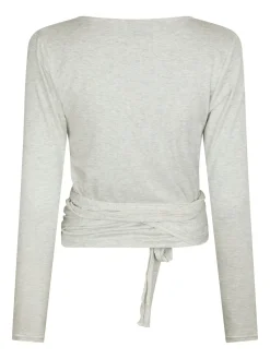 Nia Jersey Wrap Blouse 165501