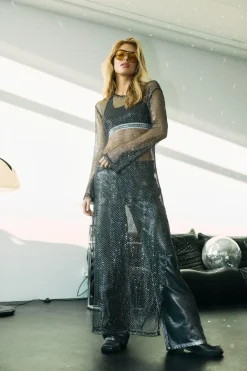 Nmadriana Nw Silver Coated Jeans Az453Mb