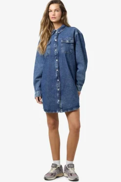 Nmalva L/S Denim Dress Az351Mb Fwd