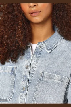 Nmalva L/S Denim Shacket Az352Lb