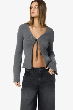 Nmaylin L/S Tie Knit Cardigan Dd