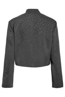 Nmellie Rhinestone Cropped Jacket Fwd