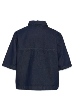 Nmindie 2/4 Denim Lace Shirt Db