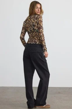 Nmjudith L/S Mesh Top Bg Fwd