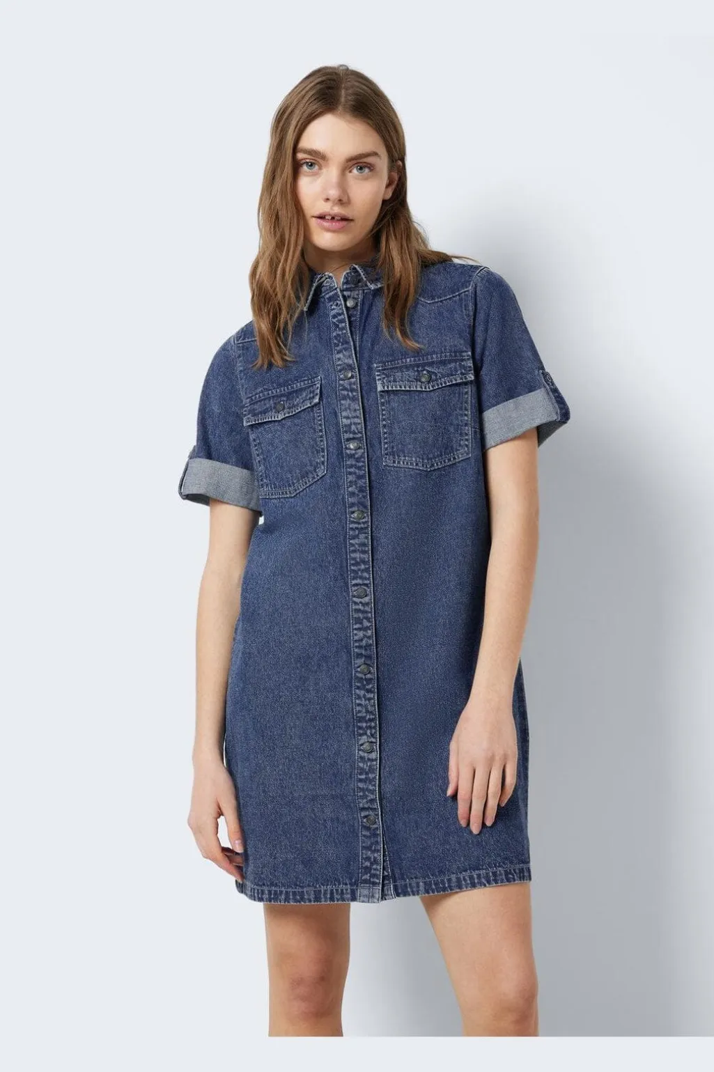 Nmnew Signe S/S Denim Dress Vi002Mb