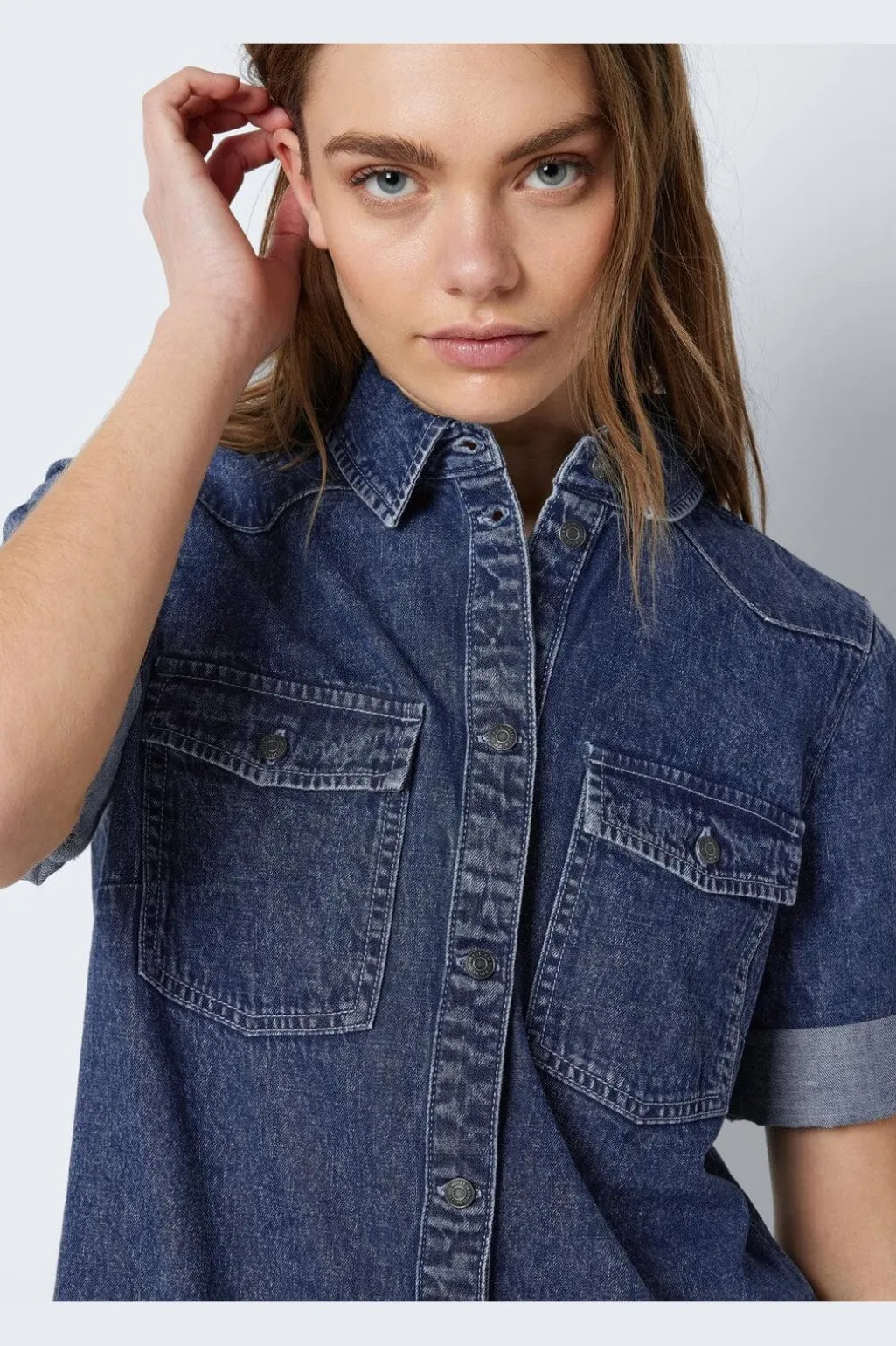 Nmnew Signe S/S Denim Dress Vi002Mb