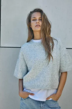 Nmsmilla S/S Cable Knit Top