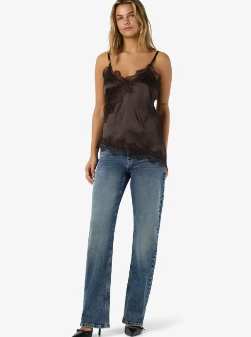 Nmsofie S/L Satin Top