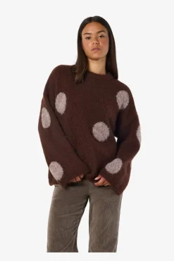 Nmsutton L/S Polka Dot Oversize Knit Fwd