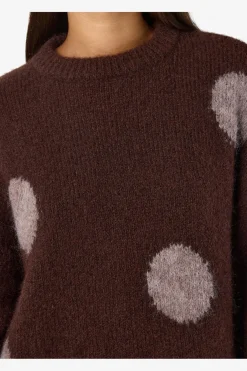 Nmsutton L/S Polka Dot Oversize Knit Fwd