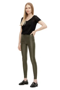 Objbelle Mw Coated Leggings