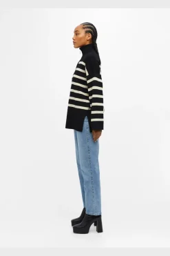 Objester L/S Knit Zip Pullover