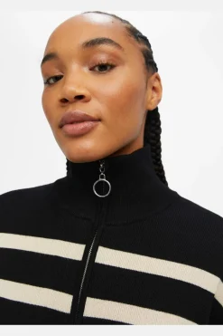 Objester L/S Knit Zip Pullover