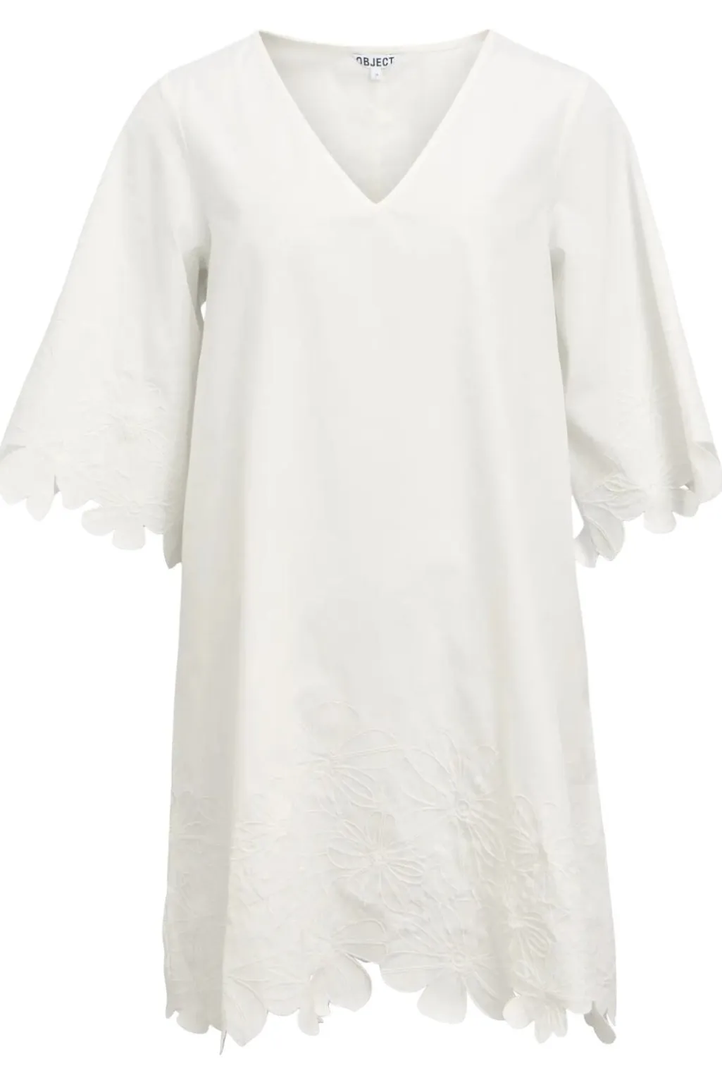 Objkamma 3/4 Lo Short Dress Ss Fair 25