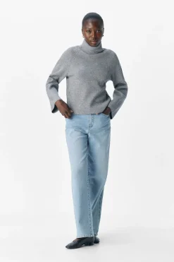 Objviola Ls Lo Rollneck Knit