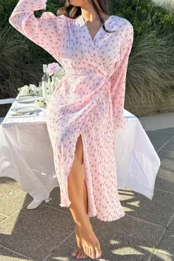 Ofeliaic Long Wrap Dress A23640