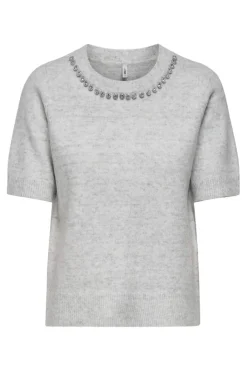 Onlabby Life Ss Bling Top O-Neck Knt