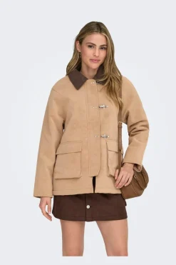 Onlaggie Faux Suede Contrast Jacket