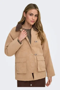 Onlaggie Faux Suede Contrast Jacket