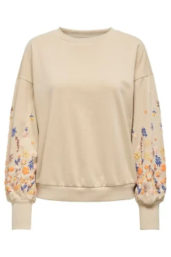 Onlbrooke L/S O-Neck Flower Swt