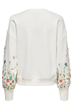 Onlbrooke L/S O-Neck Flower Swt