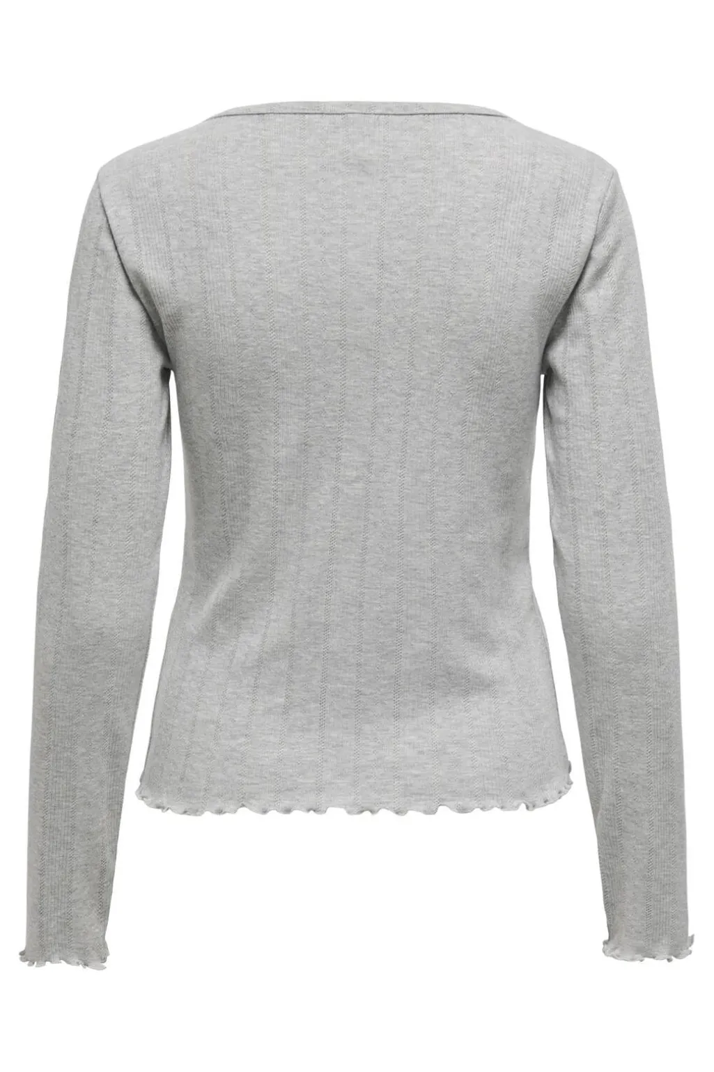 Onlcarlotta L/S O-Neck Button Top