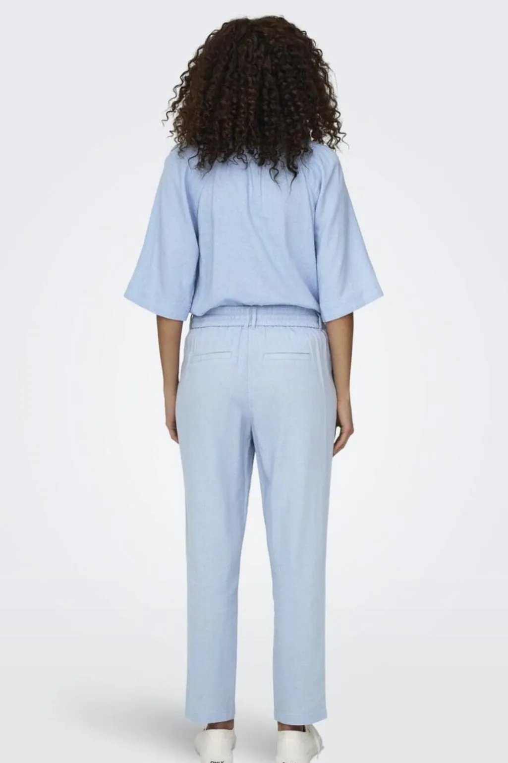 Onlcaro 2/4 V-Neck Linen Bl Top Cc