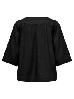 Onlcaro 2/4 V-Neck Linen Bl Top Cc