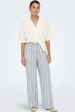 Onlcaro Linen Bl Pull-Up Pant Cc
