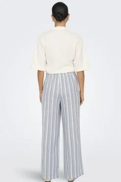 Onlcaro Linen Bl Pull-Up Pant Cc