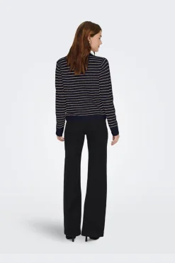 Onlchester Life Ls Stripe Cardi Cc Knt