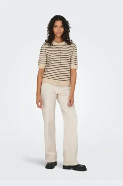 Onlchester Life Ss Stripe Cardi Cc Knt