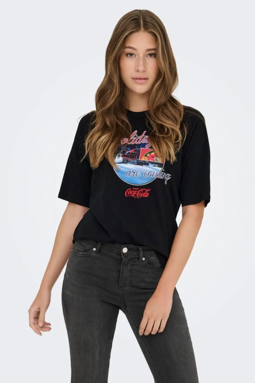 Onlcoca Cola Xmas Life S/S Top