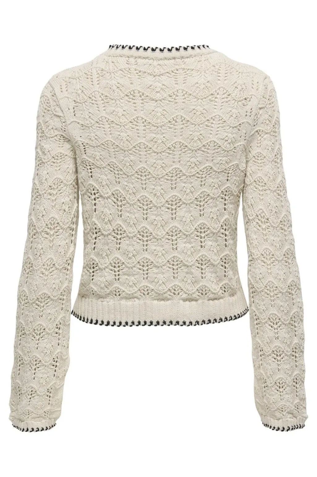 Onlcrystal Life Ls Detail O-Neck Knt