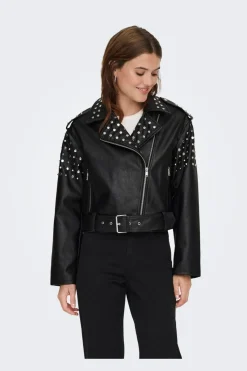 Onldestiny Faux Leather Biker