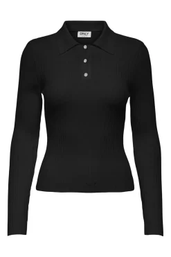 Onlelisa L/S Rib Polo Knt
