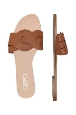 Onlfeli-6 Leather Slip On Sandal