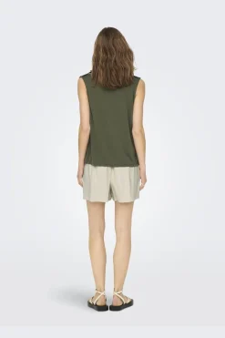 Onlfree Life S/L Modal Satin Mix Top