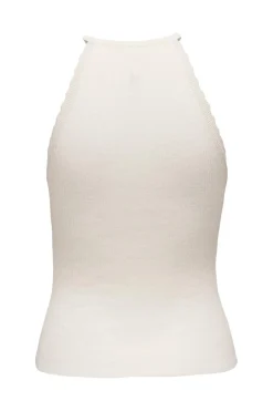 Onlgemma Sl Scallop Hltneck Top Knt