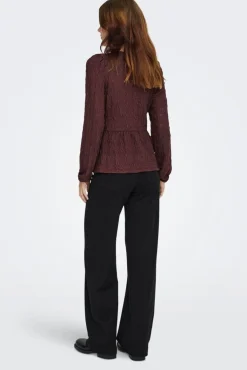 Onlgiavanna L/S Peplum Top