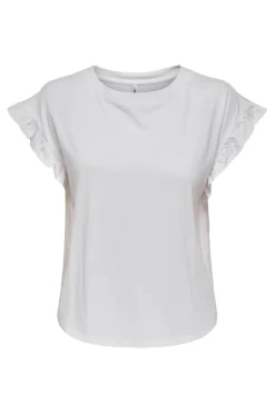 Onlgrape S/S Frill O-Neck Top