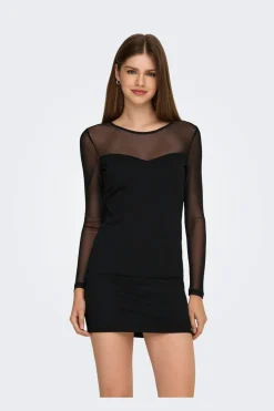 Onlheart-Becki L/S Mix Bodycondress